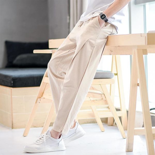 sinicism brand clothing men's spring linen casual pants/male breathable cotton halons plus size s-5xl pants, Black
sinicism brand clothing men's spring linen casual pants/male breathable cotton halons plus size s-5xl pants, Black