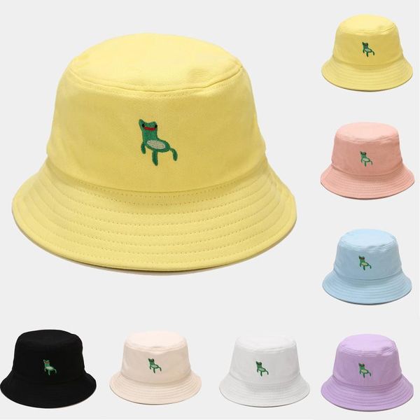 wide brim hats cotton bucket women summer sunscreen hat men frog design sunbonnet fedoras outdoor fisherman beach cap, Blue;gray
wide brim hats cotton bucket women summer sunscreen hat men frog design sunbonnet fedoras outdoor fisherman beach cap, Blue;gray