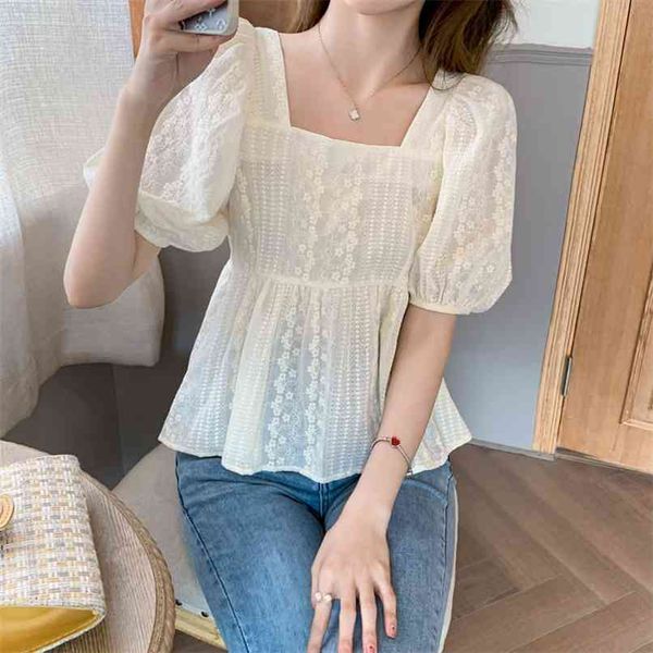 summer blouse women square collar puff sleeve big hem high waist shirts female plus size loose casual s-2xl 210601, White
summer blouse women square collar puff sleeve big hem high waist shirts female plus size loose casual s-2xl 210601, White