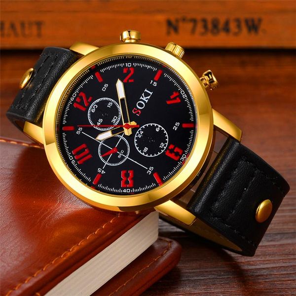 wristwatches soki men watches 2021 leather quartz watch fashion sport men's wristwatch reloj hombre clock male relogio masculin, Slivery;brown
wristwatches soki men watches 2021 leather quartz watch fashion sport men's wristwatch reloj hombre clock male relogio masculin, Slivery;brown