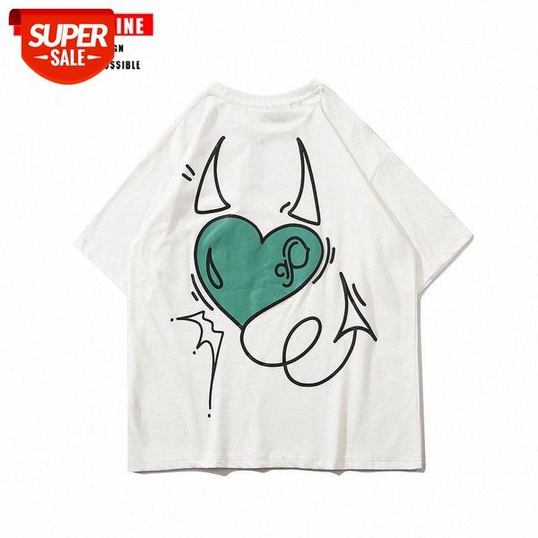 t shirt summer national tide street skateboard hip-hop cartoon short-sleeved male loose print youth half-sleeved #qk1o, White;black
t shirt summer national tide street skateboard hip-hop cartoon short-sleeved male loose print youth half-sleeved #qk1o, White;black