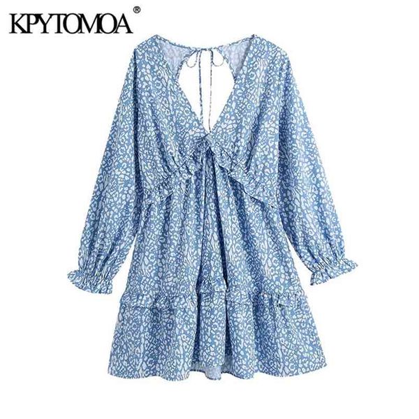 women chic fashion animal print ruffle mini dress backless bow tied side zipper female dresses vestidos 210420, Black;gray
women chic fashion animal print ruffle mini dress backless bow tied side zipper female dresses vestidos 210420, Black;gray