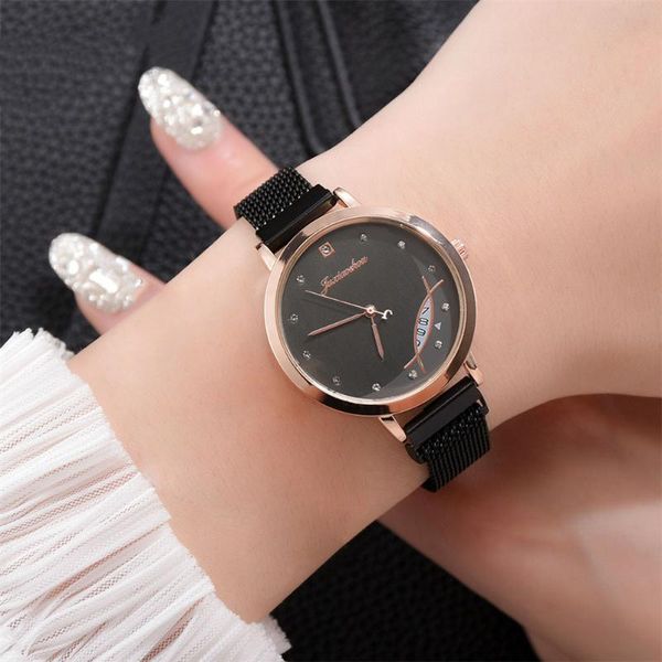 wristwatches fashion quartz watch alloy mesh strap simple round dial casual for women girls@88, Slivery;brown
wristwatches fashion quartz watch alloy mesh strap simple round dial casual for women girls@88, Slivery;brown
