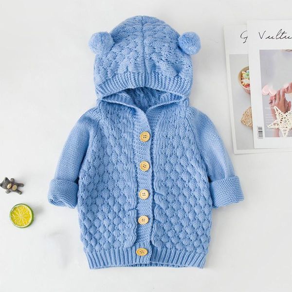 jackets born infant baby girl boy knitted sweater autumn winter warm coat cardigan toddler outwear solid color button hooded, Blue;gray
jackets born infant baby girl boy knitted sweater autumn winter warm coat cardigan toddler outwear solid color button hooded, Blue;gray