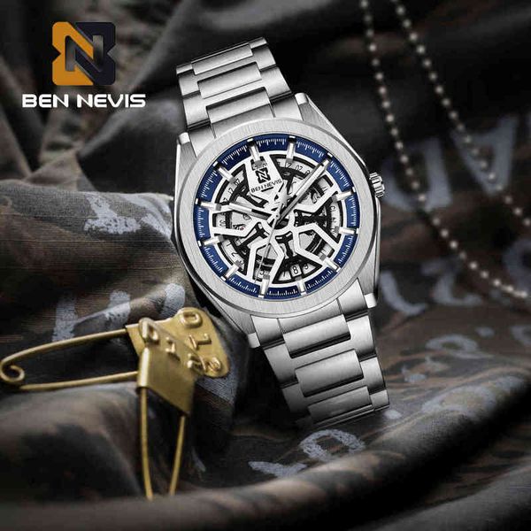 brand men mechanical watches bennevis luxury fashion rvs waterproof hollow bright, Slivery;brown
brand men mechanical watches bennevis luxury fashion rvs waterproof hollow bright, Slivery;brown
