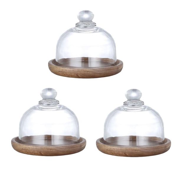 dishes & plates 3 sets mini dessert display plate cupcake tray with glass cover desserts fruits dusf-proof fresh-keeping
dishes & plates 3 sets mini dessert display plate cupcake tray with glass cover desserts fruits dusf-proof fresh-keeping