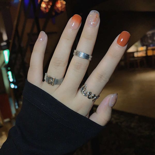 personality trend english letter indifference roman numeral finger minority mouth ring, Black
personality trend english letter indifference roman numeral finger minority mouth ring, Black