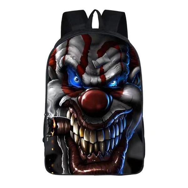 backpack horror series clown creative soft casual polyester elementary school girl bag
backpack horror series clown creative soft casual polyester elementary school girl bag