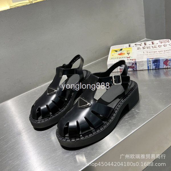 sandals 22 summer triangular standard blue shoes hollow out one-line buckle woven tire sole sandals muffin thick soled roman, Black
sandals 22 summer triangular standard blue shoes hollow out one-line buckle woven tire sole sandals muffin thick soled roman, Black