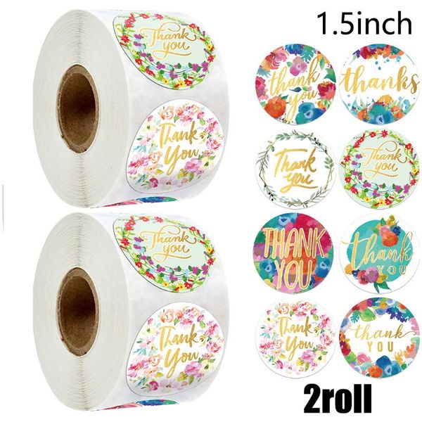 roll of 1000 pcs assorted floral thank you stickers round sealing labels handmade for drop craft tools
roll of 1000 pcs assorted floral thank you stickers round sealing labels handmade for drop craft tools