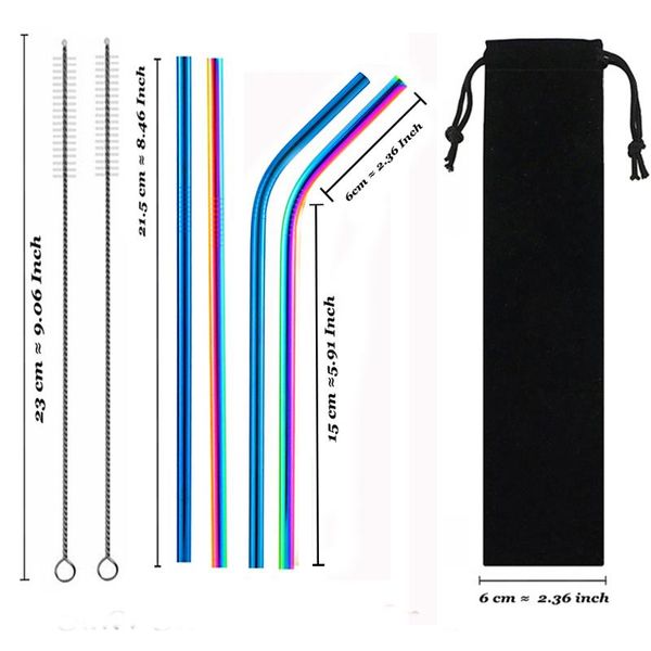 drinking straws reusable metal sets 304 stainless steel straw bent straight with cleaning brush bag bar party accessory
drinking straws reusable metal sets 304 stainless steel straw bent straight with cleaning brush bag bar party accessory