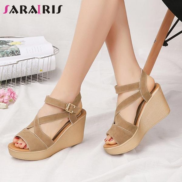 sandals sarairis ladies party office wedges high heels women fashion buckle platform summer shoes woman, Black
sandals sarairis ladies party office wedges high heels women fashion buckle platform summer shoes woman, Black