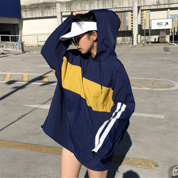 women's jackets autumn fashion versatile contrast color jacket loose casual letter printing hooded, Black;brown
women's jackets autumn fashion versatile contrast color jacket loose casual letter printing hooded, Black;brown