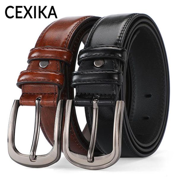 belts men genuine leather belt designer pin buckle cowskin fashion strap male jeans cowboy 2021, Black;brown
belts men genuine leather belt designer pin buckle cowskin fashion strap male jeans cowboy 2021, Black;brown