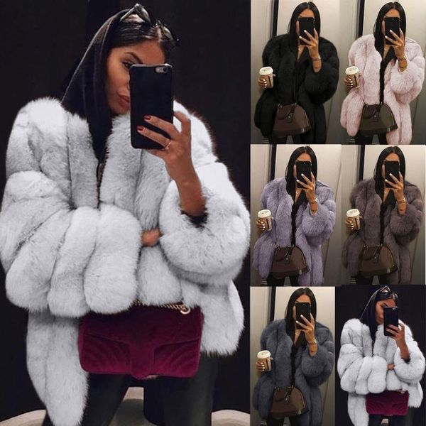 s-5xl mink coats women 2021 winter fashion pink faux fur coat plus size thick warm outerwear fake jacket chaquetas mujer women's jacket, Black;brown 
s-5xl mink coats women 2021 winter fashion pink faux fur coat plus size thick warm outerwear fake jacket chaquetas mujer women's jacket, Black;brown