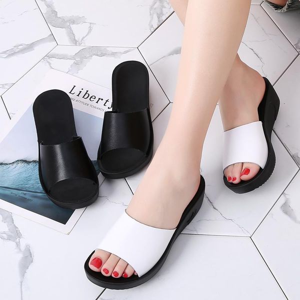 slippers soft leather leisure comfort open toe flat shoes women fashion wedges sandals beach casual summer, Black
slippers soft leather leisure comfort open toe flat shoes women fashion wedges sandals beach casual summer, Black