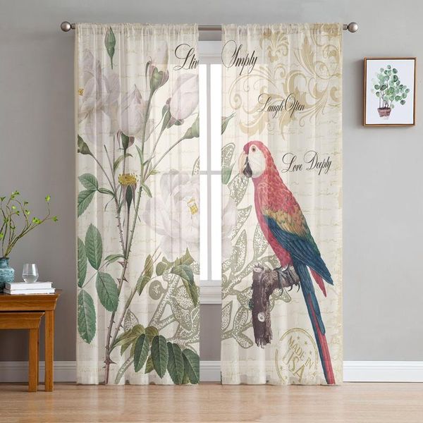 curtain & drapes parrot bird rose flower retro sheer curtains for living room bedroom kitchen tulle windows voile home decoration
curtain & drapes parrot bird rose flower retro sheer curtains for living room bedroom kitchen tulle windows voile home decoration