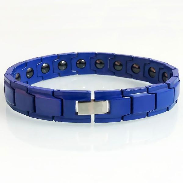 link, chain men's bule ceramic sport bracelets energy heath care hematite magnetic wrist accessories homme armbanden male jewelry gifts, Black
link, chain men's bule ceramic sport bracelets energy heath care hematite magnetic wrist accessories homme armbanden male jewelry gifts, Black