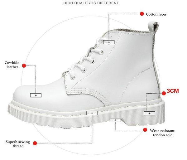 genuine leather women white ankle boots female autumn winter shoes woman fashion punk motorcycle, Black
genuine leather women white ankle boots female autumn winter shoes woman fashion punk motorcycle, Black