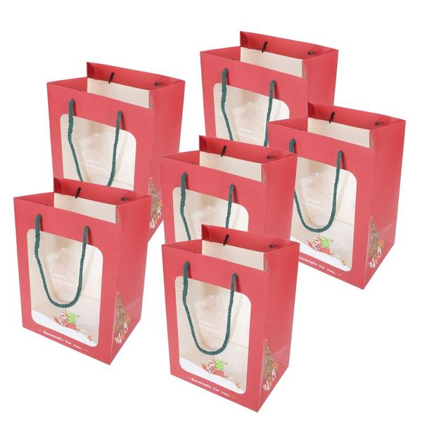 gift wrap 6pcs christmas handheld bag open window xmas paper
gift wrap 6pcs christmas handheld bag open window xmas paper