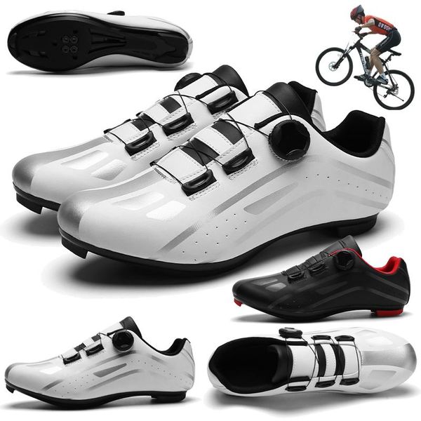 fashion professional lightweight non-slip cycling shoes outdoor road sports rubber sole men's rotating button bike footwear, Black
fashion professional lightweight non-slip cycling shoes outdoor road sports rubber sole men's rotating button bike footwear, Black