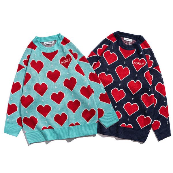men's sweaters harajuku men's knitted sweater, hip-hop printed with many lovely hearts, loose autumn and winter street clothes, 20, White;black
men's sweaters harajuku men's knitted sweater, hip-hop printed with many lovely hearts, loose autumn and winter street clothes, 20, White;black