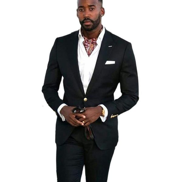 men's suits & blazers black business men slim fit african wedding tuxedos for groom peaked lapel male fashion jacket with pants dinner, White;black
men's suits & blazers black business men slim fit african wedding tuxedos for groom peaked lapel male fashion jacket with pants dinner, White;black