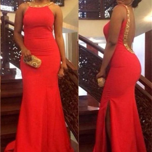 evening dresses red long mermaid es with couture o neck sleeveless open back vestido formatura party gowns, Black;red
evening dresses red long mermaid es with couture o neck sleeveless open back vestido formatura party gowns, Black;red