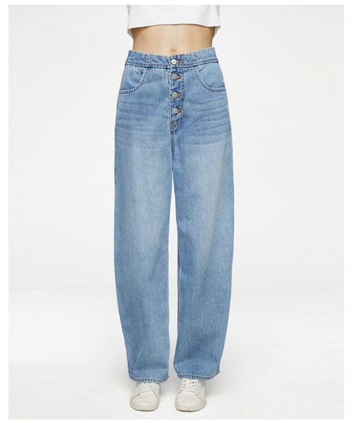 women's jeans women for fashion 2021 loose straight wide leg high waist casual cotton jean female denim pants wj251, Blue
women's jeans women for fashion 2021 loose straight wide leg high waist casual cotton jean female denim pants wj251, Blue