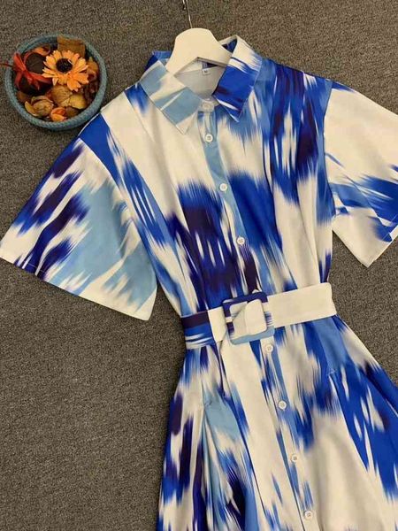 casual dresses dress latest designer summer women turn-down collar gradient blue color print short sleeve long shirt dress qb52, Black;gray
casual dresses dress latest designer summer women turn-down collar gradient blue color print short sleeve long shirt dress qb52, Black;gray