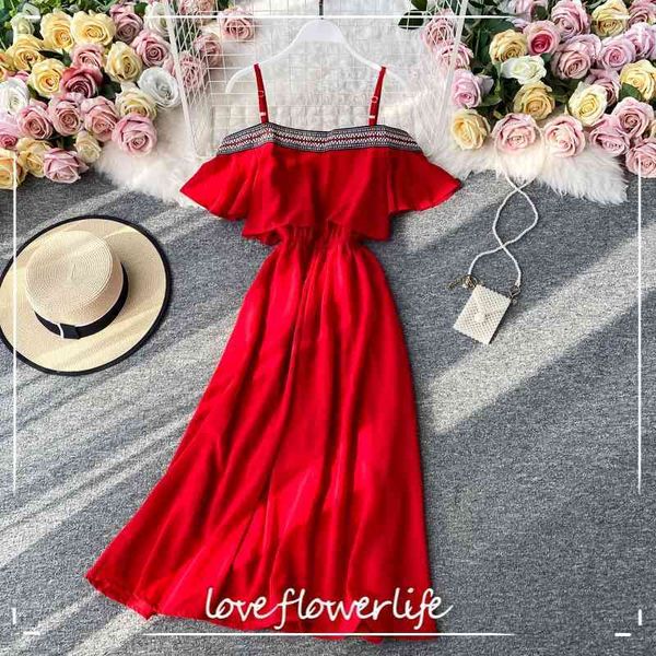 summer slash neck short spaghetti strap dress a-line high waist chiffon floral print mid-calf lady dress 210521, Black;gray
summer slash neck short spaghetti strap dress a-line high waist chiffon floral print mid-calf lady dress 210521, Black;gray