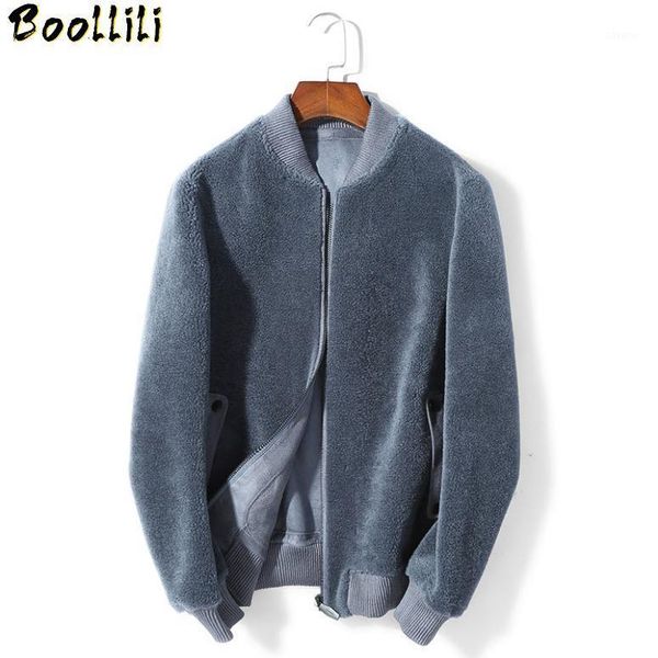 men's leather & faux boollili real fur coat men jacket winter 100% wool sheep shearing short korean bomber erkek mont 2021, Black
men's leather & faux boollili real fur coat men jacket winter 100% wool sheep shearing short korean bomber erkek mont 2021, Black