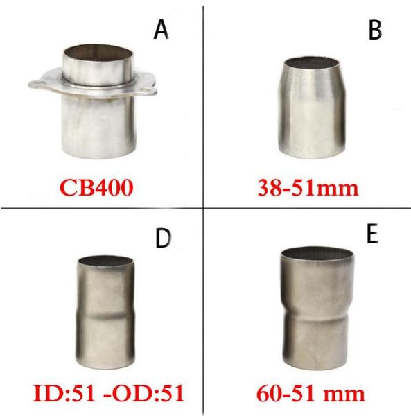 60mm to 51mm motorcycle exhaust adapter reducer connector pipe for 51-38mm cb400 zrx400 system
60mm to 51mm motorcycle exhaust adapter reducer connector pipe for 51-38mm cb400 zrx400 system