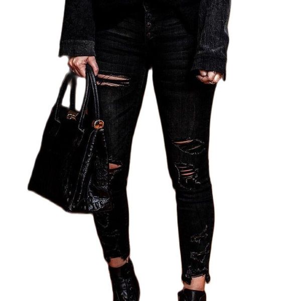 women's jeans black retro for women fashion ripped denim pencil pants female casual trousers s-2xl drop, Blue
women's jeans black retro for women fashion ripped denim pencil pants female casual trousers s-2xl drop, Blue