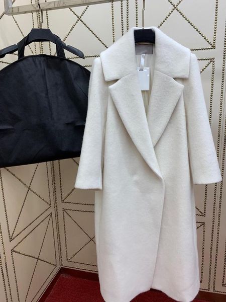 women's wool & blends alpaca coat winter 2021 england style elegant white long women fashion straight clothes, Black
women's wool & blends alpaca coat winter 2021 england style elegant white long women fashion straight clothes, Black