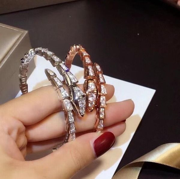 

Wholesale Snake Bracelets Designers Luxury Women Jewelry Bangle Fashion Brand Bracelet Personality Senior Top Quality Girls Gifts