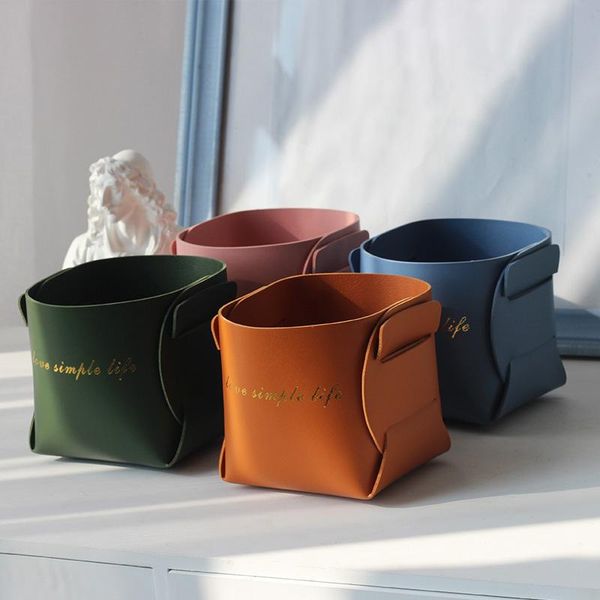 storage baskets pu leather ornaments home originality office supplies 1pcs nordic style basket barrel shape table desk decor
storage baskets pu leather ornaments home originality office supplies 1pcs nordic style basket barrel shape table desk decor