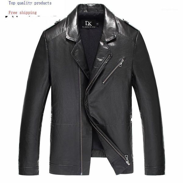 men's leather & faux genuine jacket men spring autumn 100% goatskin coat motorcycle real jackets 81y602 yy257, Black
men's leather & faux genuine jacket men spring autumn 100% goatskin coat motorcycle real jackets 81y602 yy257, Black