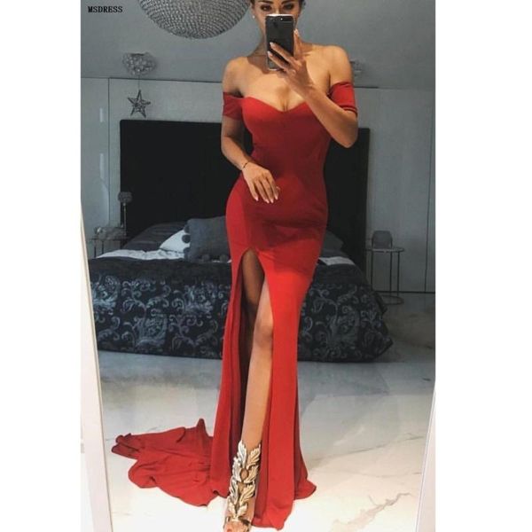 party dresses 2021 classic off the shoulder mermaid evening dress navy blue long split prom floor length sweep train, White;black
party dresses 2021 classic off the shoulder mermaid evening dress navy blue long split prom floor length sweep train, White;black