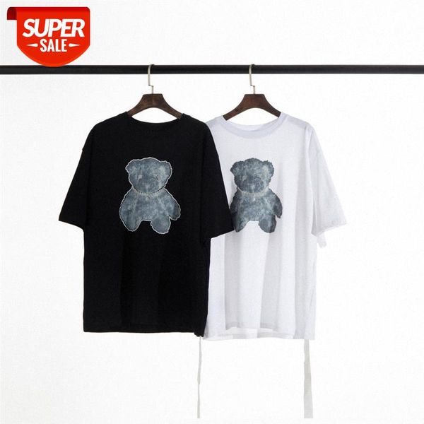 spring and summer new products european american high street simple t-shirt double-sided bear print short-sleeved tee couple #nk9e, White;black
spring and summer new products european american high street simple t-shirt double-sided bear print short-sleeved tee couple #nk9e, White;black