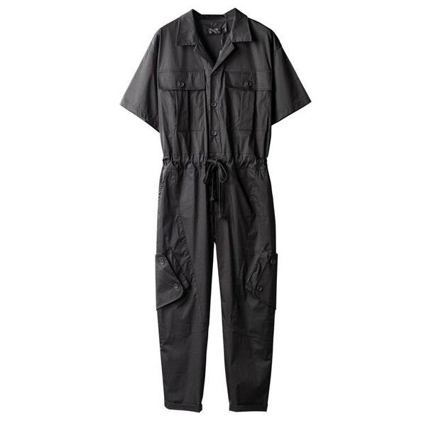 men's pants 2021 summer thin overalls men jumpsuit short sleeve multi-pocket drawstring waist hip hop streetwear black trousers
men's pants 2021 summer thin overalls men jumpsuit short sleeve multi-pocket drawstring waist hip hop streetwear black trousers