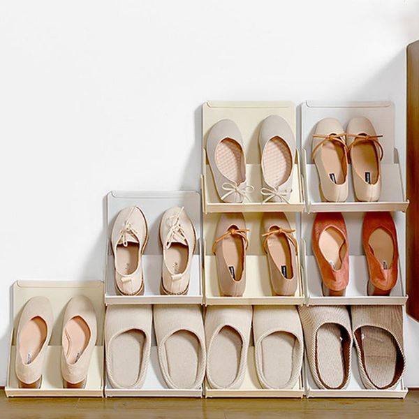 1/2/4pcs stackable space-saving shoes shelf single layer plastic shoe rack for home dorm yu-home clothing & wardrobe storage
1/2/4pcs stackable space-saving shoes shelf single layer plastic shoe rack for home dorm yu-home clothing & wardrobe storage