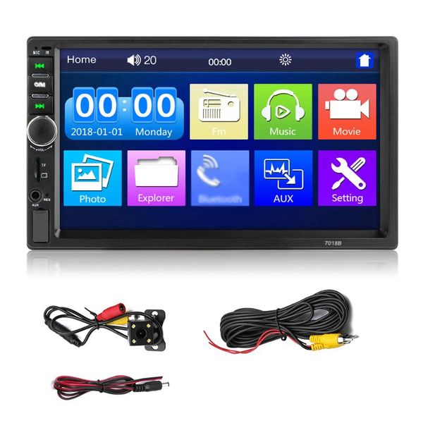 car video 7-inch double din stereo receiver 2 radio autoradio touchscreen bt mp5 player with reversing camera remote control
car video 7-inch double din stereo receiver 2 radio autoradio touchscreen bt mp5 player with reversing camera remote control
