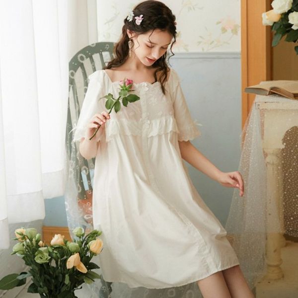 women's sleepwear night women spring summer princess nightgown full cotton comfortable sweet loose sleepwear ladies nightshirt imk, Black;red
women's sleepwear night women spring summer princess nightgown full cotton comfortable sweet loose sleepwear ladies nightshirt imk, Black;red