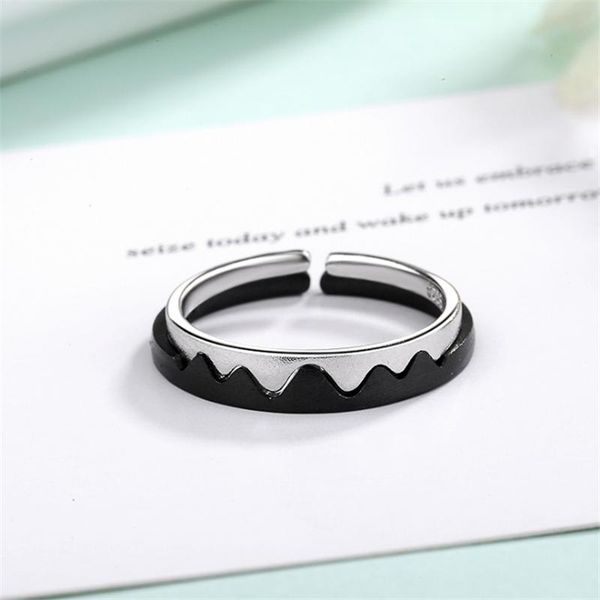 korean style tibetan sliver mountain league oath couple rings promise love black&sliver color wave lover's adjustable r264 cluster, Golden;silver
korean style tibetan sliver mountain league oath couple rings promise love black&sliver color wave lover's adjustable r264 cluster, Golden;silver