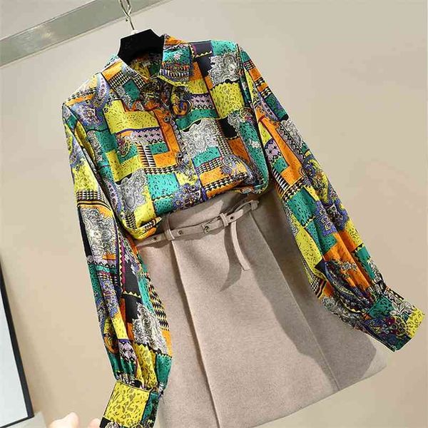 spring autumn women's shirt printing long sleeve blouse vintage pattern poplin y345 210506, White
spring autumn women's shirt printing long sleeve blouse vintage pattern poplin y345 210506, White