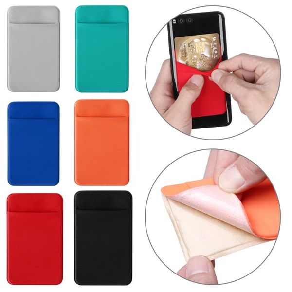 card holders elastic cell phone/ mobile phone wallet case credit id holder pocket fashion self-adhesive sticker bag, Brown;gray
card holders elastic cell phone/ mobile phone wallet case credit id holder pocket fashion self-adhesive sticker bag, Brown;gray
