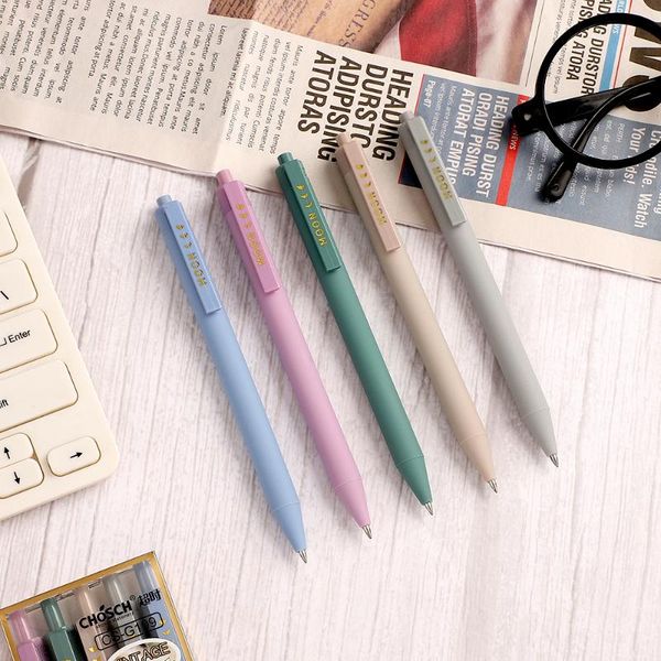 5pcs/set creative cute retro morandi simple small fresh gel pen press neutral journal kawaii school supplies pens
5pcs/set creative cute retro morandi simple small fresh gel pen press neutral journal kawaii school supplies pens