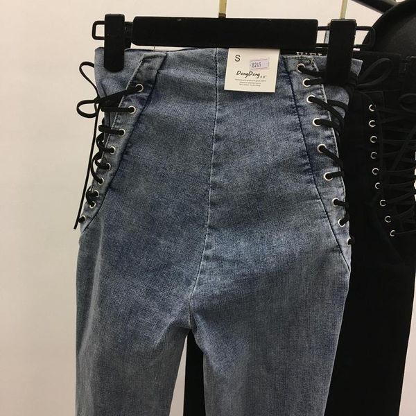 women's jeans women skinny high-waist lace-up zipper pockets straight casual student daily womens elegant fashion trousers lady, Blue
women's jeans women skinny high-waist lace-up zipper pockets straight casual student daily womens elegant fashion trousers lady, Blue