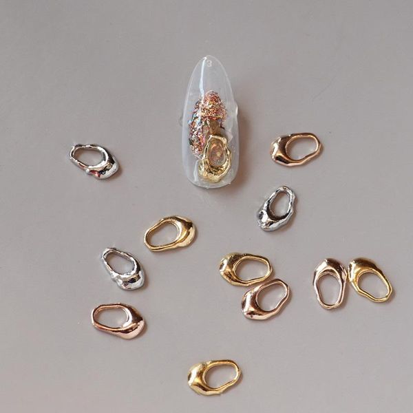 50pcs/lot 3d alloy hollow irregula metal ring studs rivets nail art decorations supplies nails decor accessories jewelry charms, Silver;gold
50pcs/lot 3d alloy hollow irregula metal ring studs rivets nail art decorations supplies nails decor accessories jewelry charms, Silver;gold